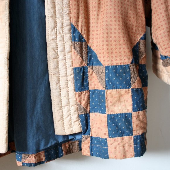 HANDMADE Highland Foundry QUILT kimono coat jacket - Picture 9 of 12